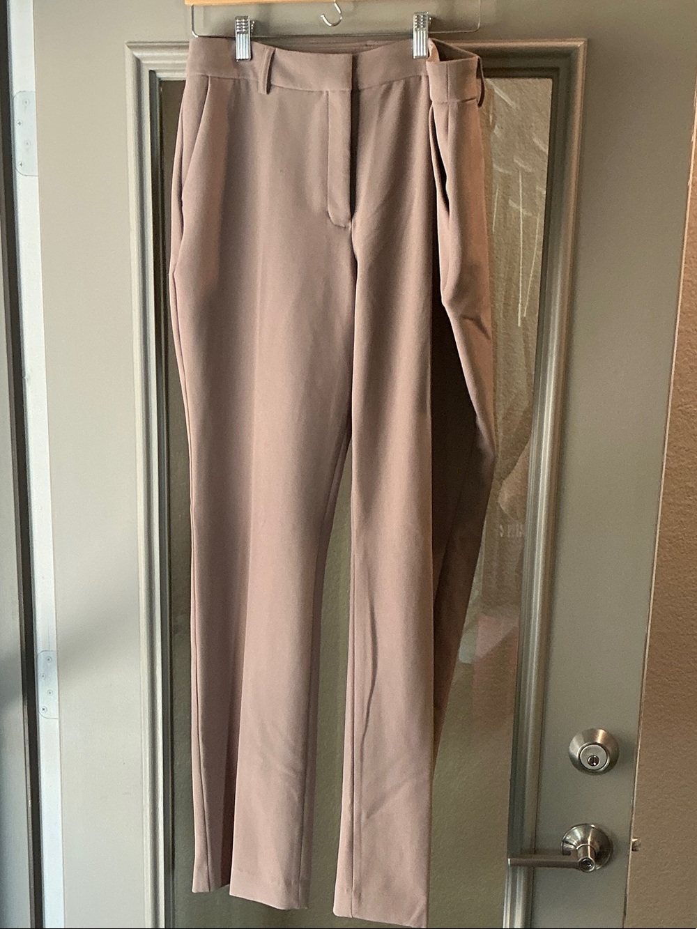 Express Editor High-Rise Dress Pants in Mauve-Taupe